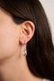 Heliophilia Silver Pendientes de Plata con Acabado de Laca Talla Única